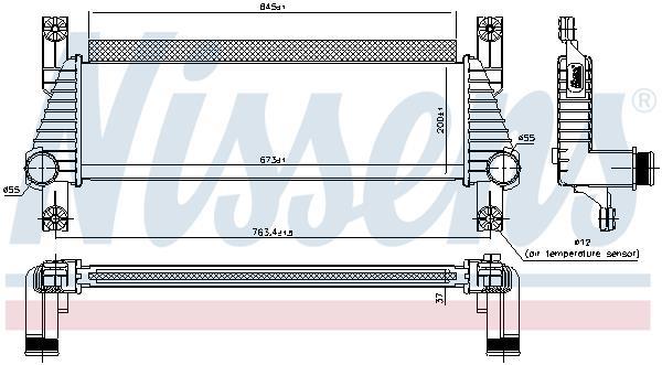Radiador de admisión, intercooler NISSENS ref. 96222