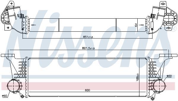 Radiador de admisión, intercooler NISSENS ref. 96246