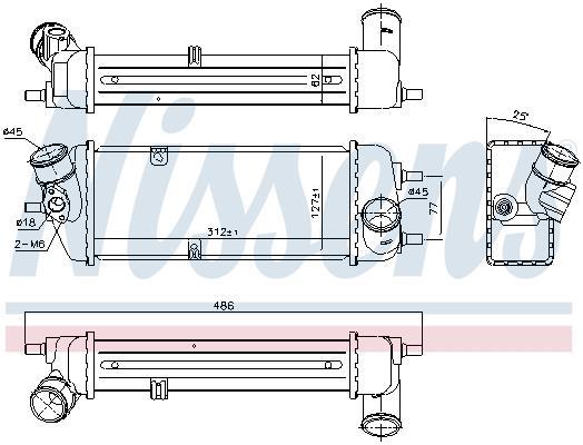 Radiador de admisión, intercooler NISSENS ref. 96270