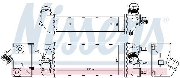 Radiador de admisión, intercooler NISSENS ref. 96271