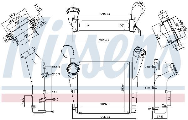 Radiador de admisión, intercooler NISSENS ref. 96276