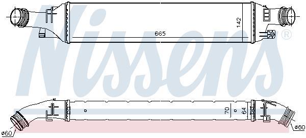Radiador de admisión, intercooler NISSENS ref. 96298