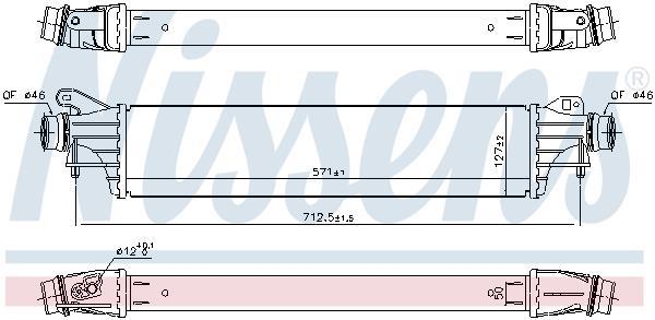 Radiador de admisión, intercooler NISSENS ref. 96310