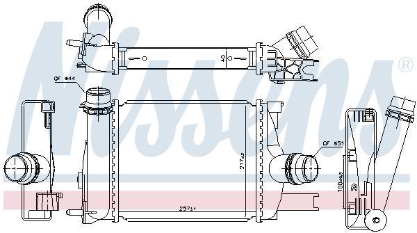 Radiador de admisión, intercooler NISSENS ref. 96328