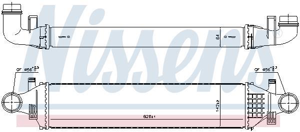 Radiador de admisión, intercooler NISSENS ref. 96334