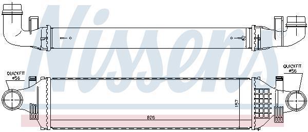 Radiador de admisión, intercooler NISSENS ref. 96335