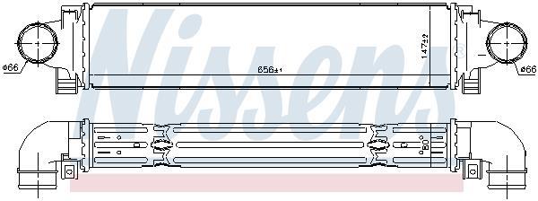 Radiador de admisión, intercooler NISSENS ref. 96346