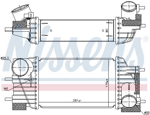 Radiador de admisión, intercooler NISSENS ref. 96360