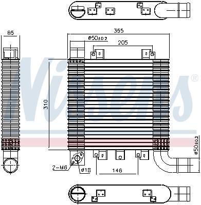 Radiador de admisión, intercooler NISSENS ref. 96366