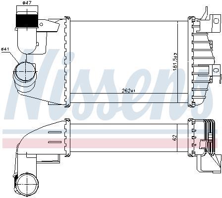Radiador de admisión, intercooler NISSENS ref. 96370