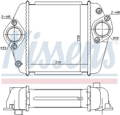 Radiador de admisión, intercooler NISSENS ref. 96372