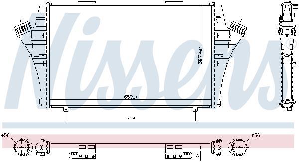 Radiador de admisión, intercooler NISSENS ref. 96376