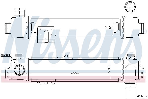 Radiador de admisión, intercooler NISSENS ref. 96384