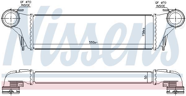 Radiador de admisión, intercooler NISSENS ref. 96387
