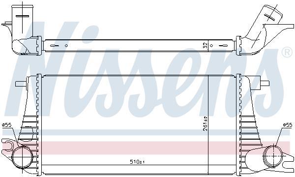 Radiador de admisión, intercooler NISSENS ref. 96393