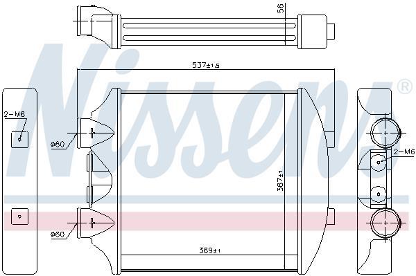 Radiador de admisión, intercooler NISSENS ref. 96405