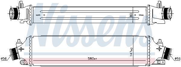 Radiador de admisión, intercooler NISSENS ref. 96406