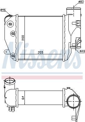 Radiador de admisión, intercooler NISSENS ref. 96417