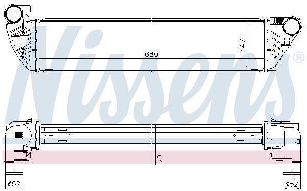 Radiador de admisión, intercooler NISSENS ref. 96418