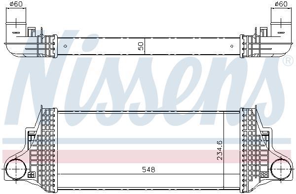 Radiador de admisión, intercooler NISSENS ref. 96419
