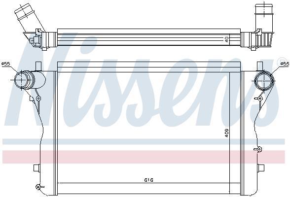 Radiador de admisión, intercooler NISSENS ref. 96420