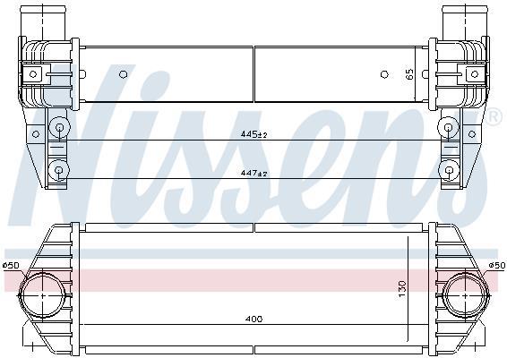 Radiador de admisión, intercooler NISSENS ref. 96435