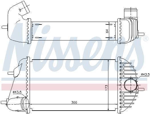 Radiador de admisión, intercooler NISSENS ref. 96465