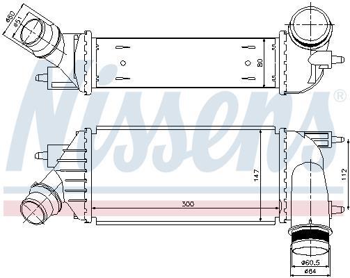 Radiador de admisión, intercooler NISSENS ref. 96467