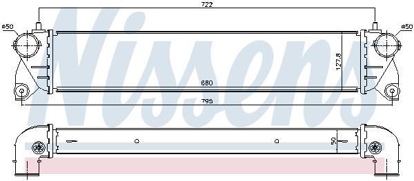 Radiador de admisión, intercooler NISSENS ref. 96483