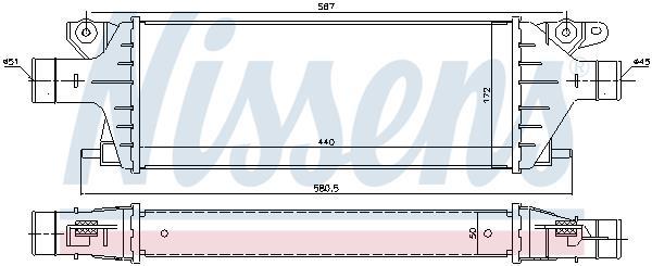 Radiador de admisión, intercooler NISSENS ref. 96484