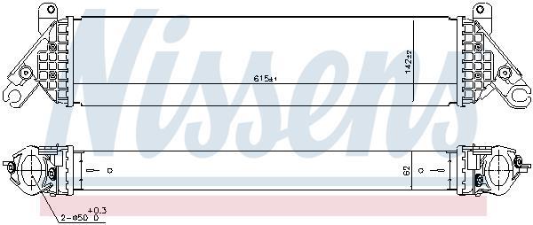 Radiador de admisión, intercooler NISSENS ref. 96485