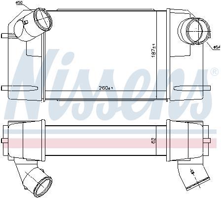 Radiador de admisión, intercooler NISSENS ref. 96489