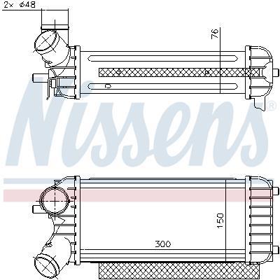 Radiador de admisión, intercooler NISSENS ref. 96491