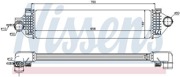 Radiador de admisión, intercooler NISSENS ref. 96492