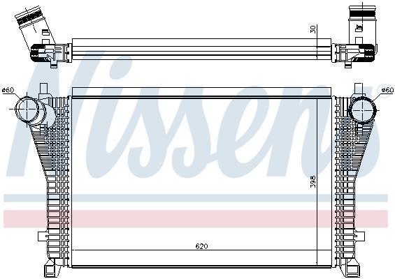 Radiador de admisión, intercooler NISSENS ref. 96494