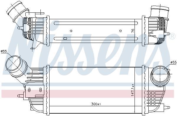 Radiador de admisión, intercooler NISSENS ref. 96497