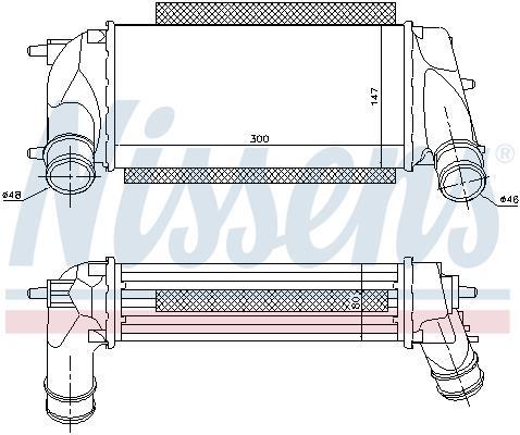 Radiador de admisión, intercooler NISSENS ref. 96498