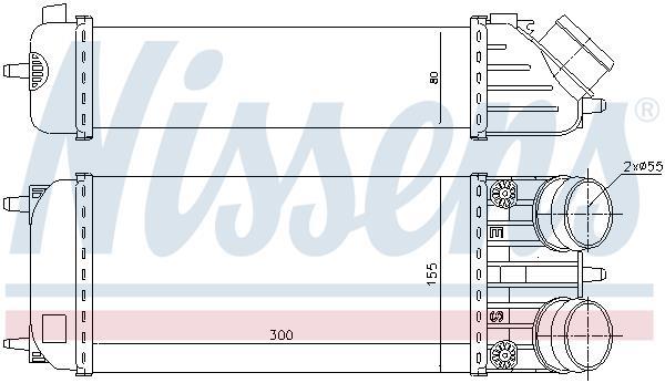 Radiador de admisión, intercooler NISSENS ref. 96508