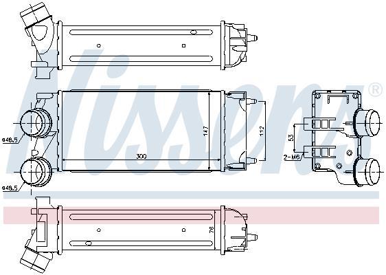 Intercooler permutador ar-ar NISSENS ref. 96514