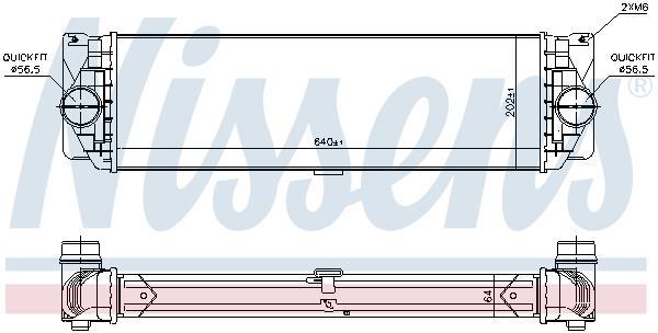 Radiador de admisión, intercooler NISSENS ref. 96526