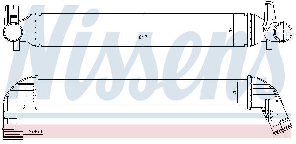 Radiador de admisión, intercooler NISSENS ref. 96530