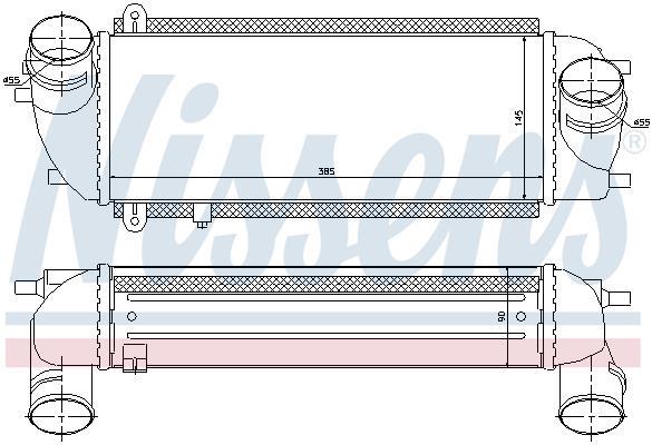 Radiador de admisión, intercooler NISSENS ref. 96537