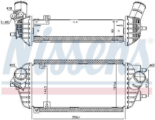 Radiador de admisión, intercooler NISSENS ref. 96538