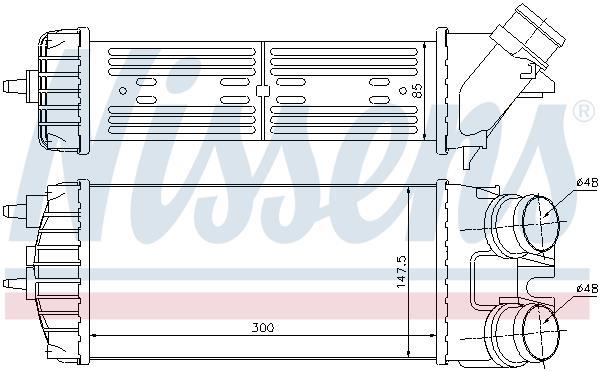 Radiador de admisión, intercooler NISSENS ref. 96550