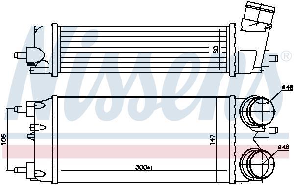 Radiador de admisión, intercooler NISSENS ref. 96553
