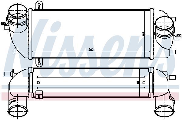 Radiador de admisión, intercooler NISSENS ref. 96559