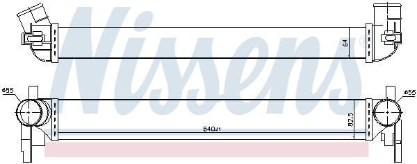 Radiador de admisión, intercooler NISSENS ref. 96566