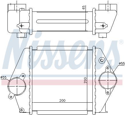 Radiador de admisión, intercooler NISSENS ref. 96570