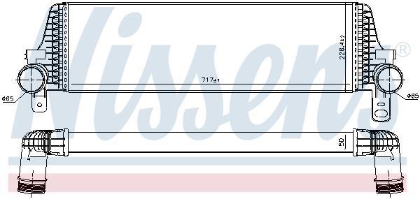 Radiador de admisión, intercooler NISSENS ref. 96571