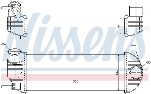 Radiador de admisión, intercooler NISSENS ref. 96572